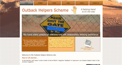 Desktop Screenshot of outbackhelpersscheme.com